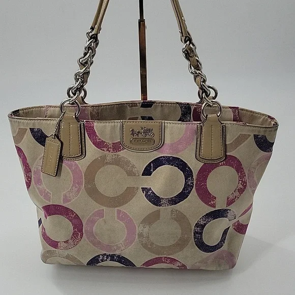 Coach Multicolor Signature Tote and Wallet Set - Picture 3 of 16